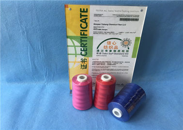 China El hilo de coser de /Red rosado/del poliéster azul en el plástico teñió el cono para la materia textil/la ropa proveedor