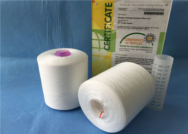 China Hilo para obras de punto de costura blanco puro del poliéster de la torsión 50s/2 con el tubo plástico proveedor
