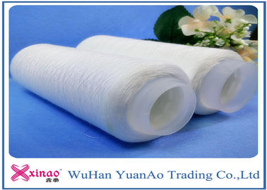 Fabricantes Undyed 100% de los hilados de polyester de la Virgen con el tubo plástico Eco amistoso