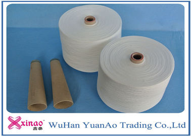 China Hilados de polyester hechos girar tela de los vaqueros en la base de papel, hilados de polyester blancos crudos proveedor
