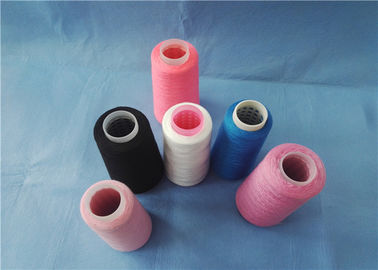 Hilados de polyester hechos girar 40s/2 en el tubo plástico, hilados de polyester 100% teñidos