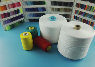 China Hilados de polyester hechos girar de Dyeable 100 blancos crudos para el hilo de coser con el material de la Virgen proveedor