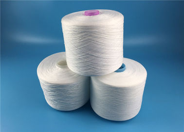hilados de polyester hechos girar brillantes blancos crudos 42s/2 en el tubo de teñido para hacer punto/que cose