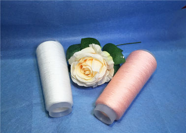 Alto hilo de coser hecho girar de las capas del estiramiento anillo, hilados de polyester teñidos coloreados