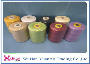 Ring Spun Polyester Yarn For Sewing Thread , 40/2 5000m 100 Polyester Yarn Evenness