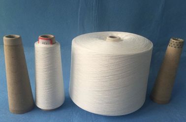 China El anillo blanco crudo de TFO hizo girar los hilados de polyester con el cono de papel, 20s/2/3 40s/2 50s/2 proveedor