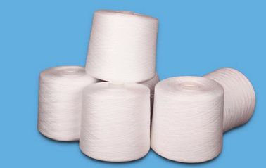 China 40 / hilados de polyester 2 40/3 hechos girar el 100% en blanco natural de muerte plástico del tubo proveedor