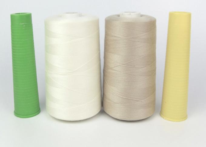 El 100% brillante HIZO GIRAR los hilados de polyester hechos girar 500M/CONE de coser del hilo 40S/2 de la máquina del poliéster