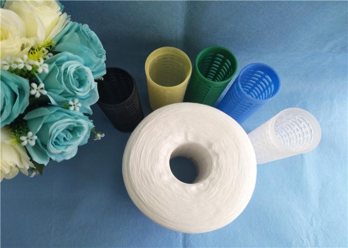 Hilados de polyester hechos girar el 100% hechos girar anillo del hilado de OEKO TFO para hacer el hilo de coser